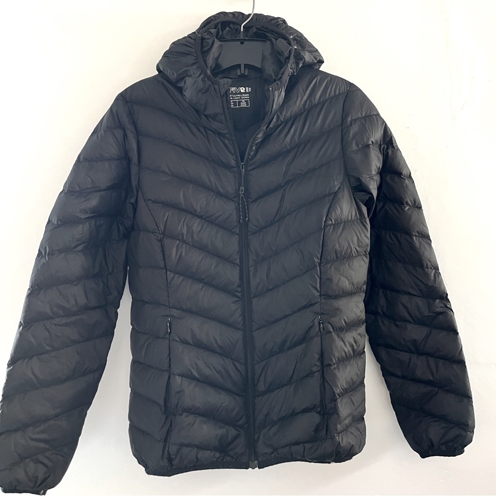 Simons i.FiV5 Women's Ultra Light Down Puffer Jacket Black XS